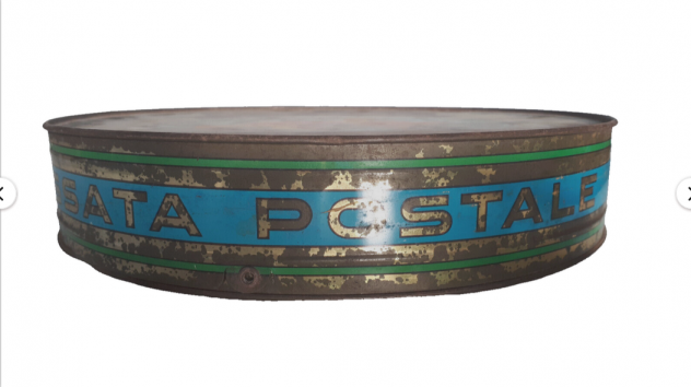 scatola di latta cassata postale palermo antica vintage pubblicitaria anni 20 - Foto 2