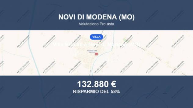 Immobile in asta di 369 m² con più di 5 locali e box auto in vendita a Novi di Modena