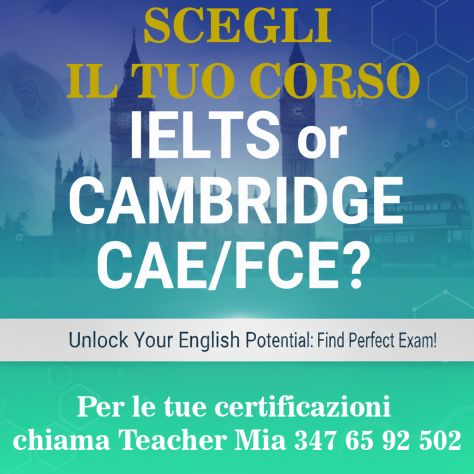 Docente Madrelingua Inglese - Preparazioni ad esami - lezioni e certificazioni