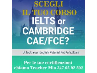 Docente Madrelingua Inglese - Preparazioni ad esami - lezioni e certificazioni
