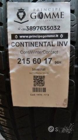 2 gomme 215 60 17 CONTINENTAL A1478 - Foto 2