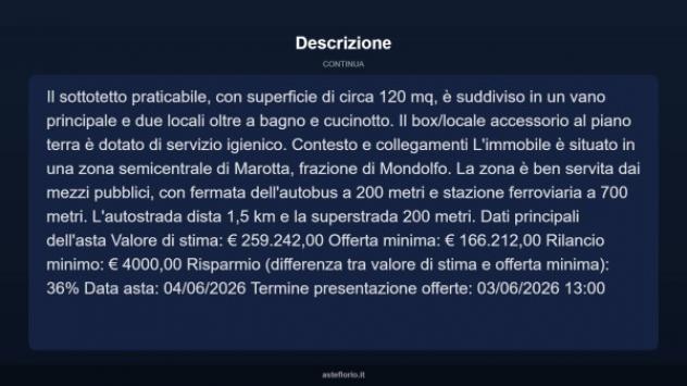 Immobile in asta di 184 m² con più di 5 locali in vendita a Mondolfo - Foto 18