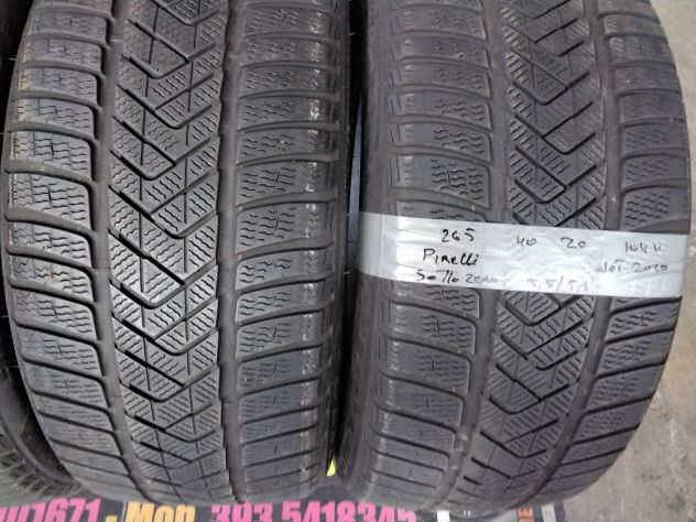 4 gomme usate pirelli 265 40 20 104v invernali - Foto 2