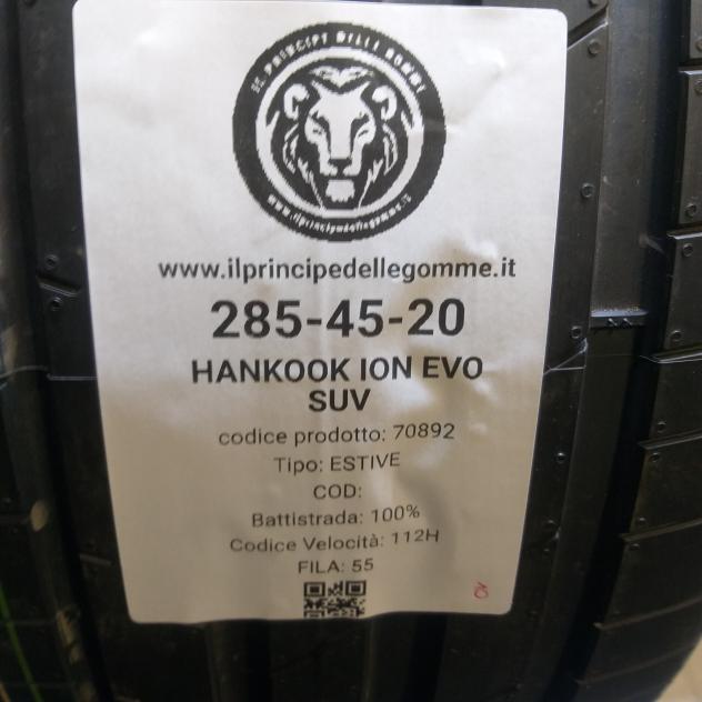 4 GOMME 285 45 20 HANKOOK A70892 - Foto 2