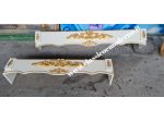 Mantovana con cimasa foglia oro stile barocco con spedizione