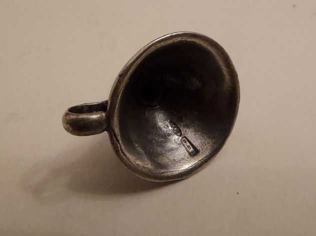 Charm Imbuto in Argento 800 finemente lavorato e meticolosamente dettagliato - Foto 4
