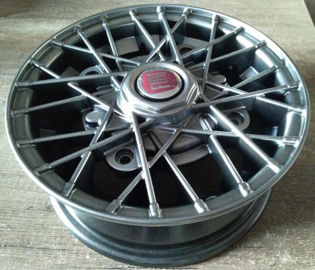 Cerchi RAY crome 4,5x12 4x190 fiat 500 l f r - Foto 4