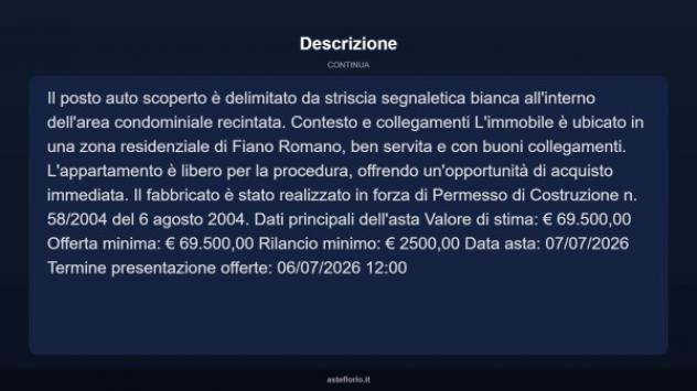 Immobile in asta di 41 m² in vendita a Fiano Romano - Foto 18