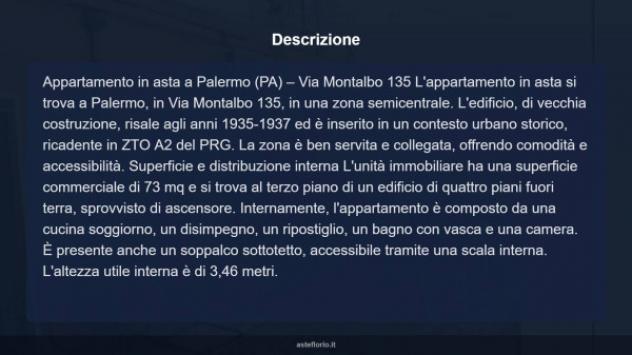 Immobile in asta di 73 m² in vendita a Palermo - Foto 12