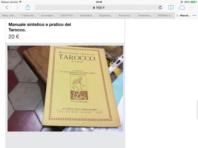 E. Picard. Casa Editrice Atanòr,1968. Manuale sintetico e pratico del Tarocco