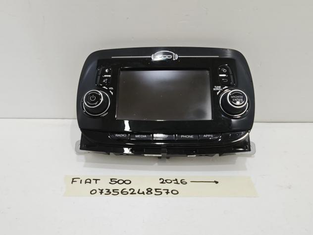 FRONTALINO AUTORADIO FIAT 500 Serie 07356248570 Benzina 1.2 (15)