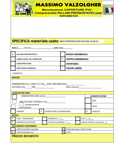 palloni pressostatici usati 20X37 PROPOSTA PPU N 02 DEL 03.04.26 - Foto 5