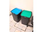2 pattumiere per rifiuti da ufficio usate