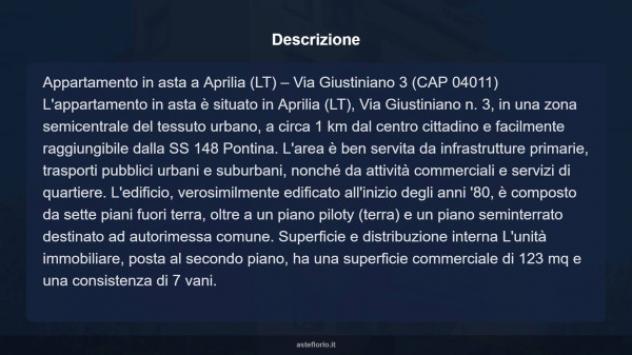 Immobile in asta di 123 m² in vendita a Aprilia - Foto 3