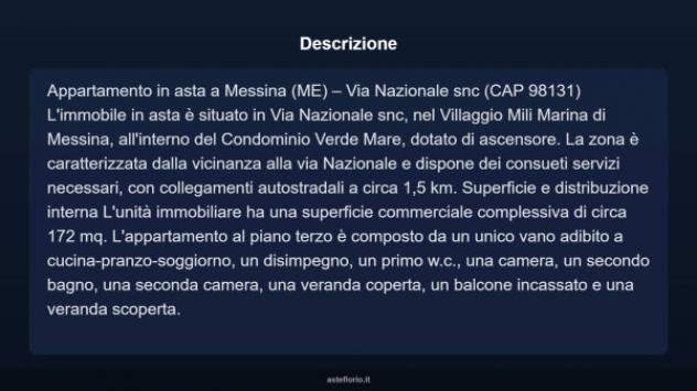 Immobile in asta di 172 m², box auto in vendita a Messina - Foto 4
