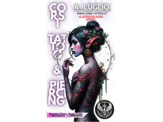 4.LUGLIO.2026 Corsi Tattoo Piercing Microdermal p.m.u
