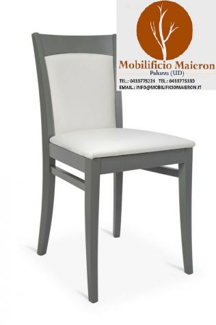 Sedie Moderne in Legno Hotel Ristorante Bar Imbottite Cod.3071I Nuove