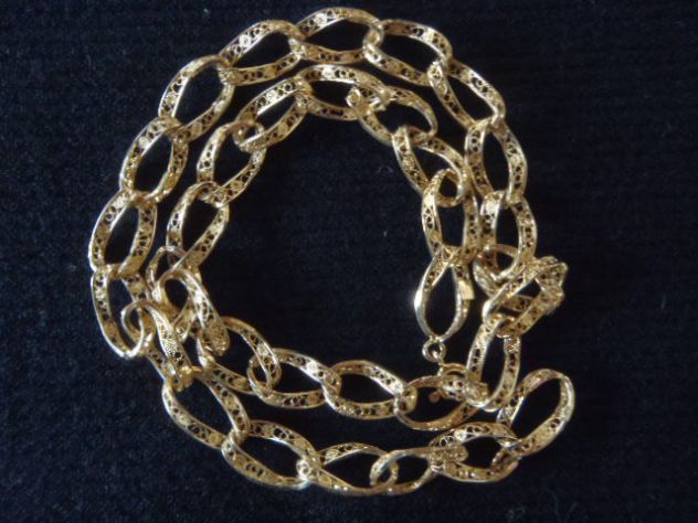 Collana a catena filigrana argento - Foto 2