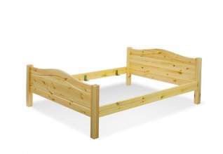 Letto matrimoniale Art BASTIA.  Interamente realizzato in pino massiccio.  Dispo