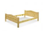 Letto matrimoniale Art BASTIA.  Interamente realizzato in pino massiccio.  Dispo