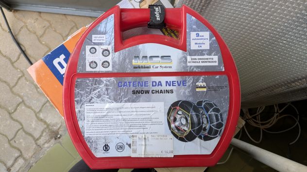 Catene da neve Auto Misure nell'immagine