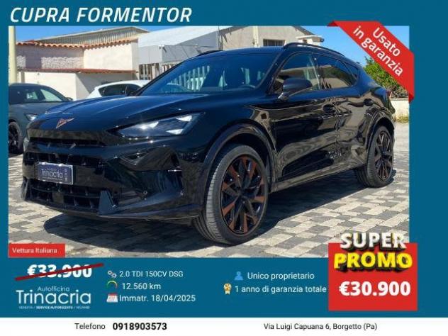 CUPRA Formentor 2.0 TDI 150CV DSG