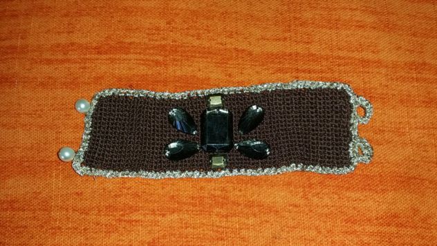 BRACCIALE DONNA RICAMATO CON PIETRE - Foto 7