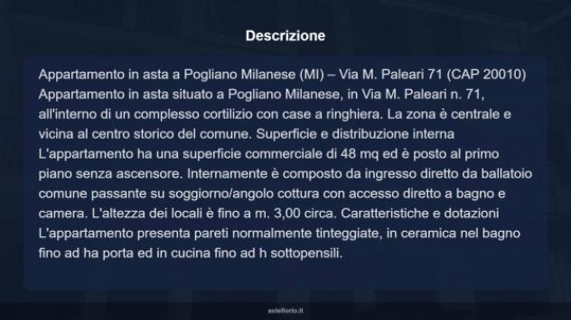 Immobile in asta di 48 m² in vendita a Pogliano Milanese - Foto 10