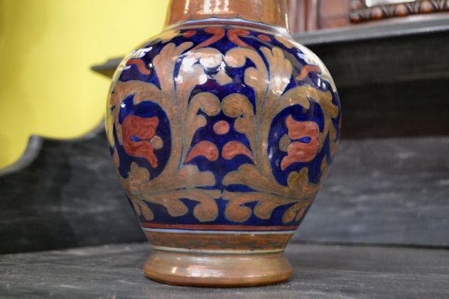 Vaso con coperchio degli anni 40 Gualdo Tadino A. Rubboli - Foto 3