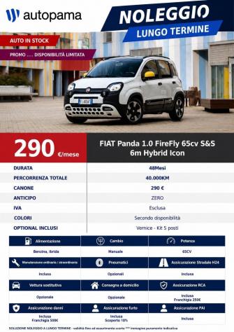 FIAT Pandina 1.0 FireFly 65cv S&S 6m Hybrid Icon