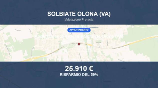 Immobile in asta di 69 m², box auto in vendita a Solbiate Olona