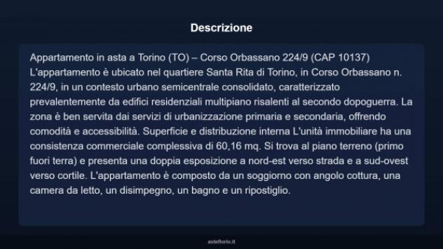 Immobile in asta di 58 m² in vendita a Torino - Foto 4