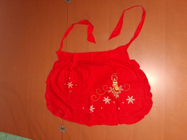 Lotto 3 Grembiuli puro Cotone: Natalizio - SanCarlo - Trapuntato + Camice cucina - Foto 4