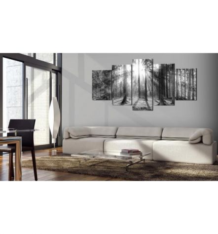 Quadro Foresta Misteriosa Grigia 100x50 E 200x100 ARREDALACASA - Foto 2
