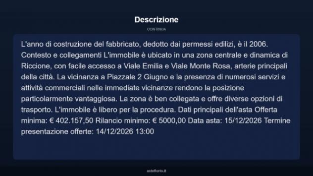 Immobile in asta di 200 m² in vendita a Riccione - Foto 9