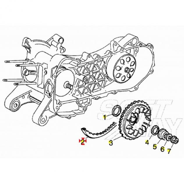 Cinghia trasmisisone Piaggio Liberty Hexagon LX4 - Foto 5