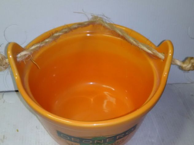 ciotola pubblicitaria in terracotta o ceramica dipinta - Foto 3
