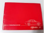 ALFA ROMEO ALFETTA 1600  USO E MANUTENZIONE ANNO 1975 ORIGINALE