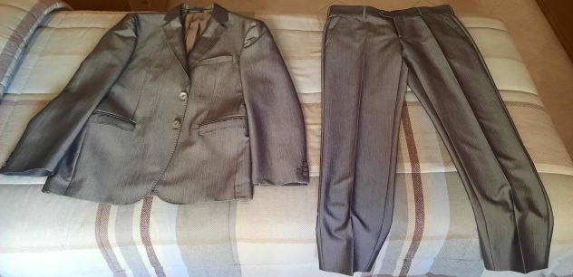 ABITO/VESTITO ELEGANTE UOMO GRIGIO “ALESSANDRO UOMO” DA CERIMONIA/FESTA TAGLA:50 - Foto 9