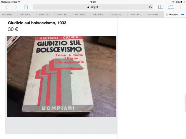 GIUDIZIO SUL BOLSCEVISMO CIOCCA GAETANO,1933