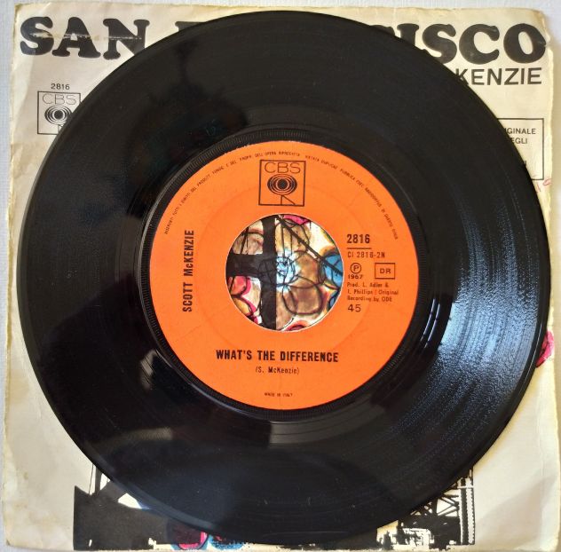 Scott McKenzie -San Francisco + What's the Difference -45rpm -1967 - Foto 4