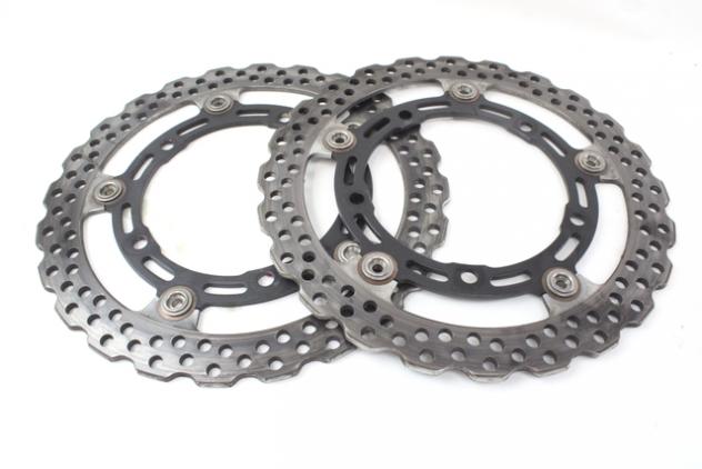 KAWASAKI Z 900 41080071011I COPPIA DISCHI FRENO ANTERIORI ZR900F 20 - 24 FRONT BRAKE DISCS - Foto 2