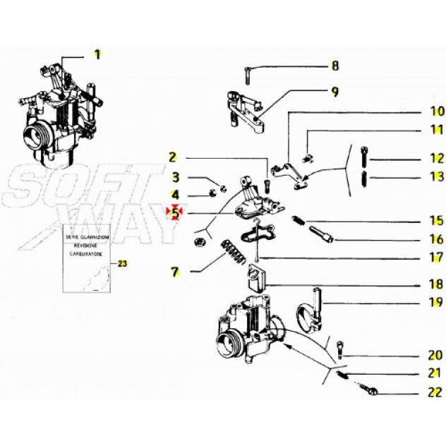 Coperchio carburatore SHBC Vespa PK XL FL - Foto 8