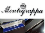MONTEGRAPPA 50s Italy penna a sfera Rodio in box velluto blu.