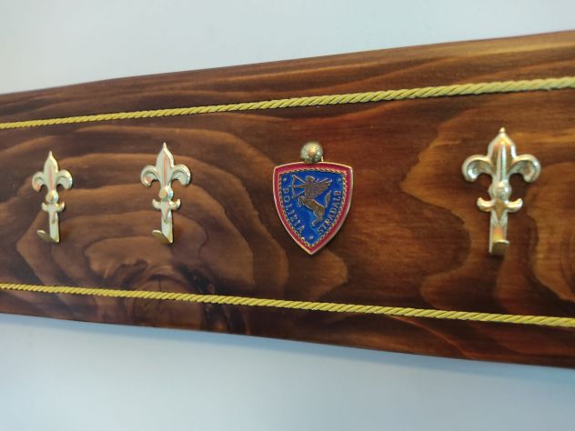 Portacalendari POLIZIA STRADALE Porta Calendario P.S. QUESTURA Metallo Legno Mas - Foto 5