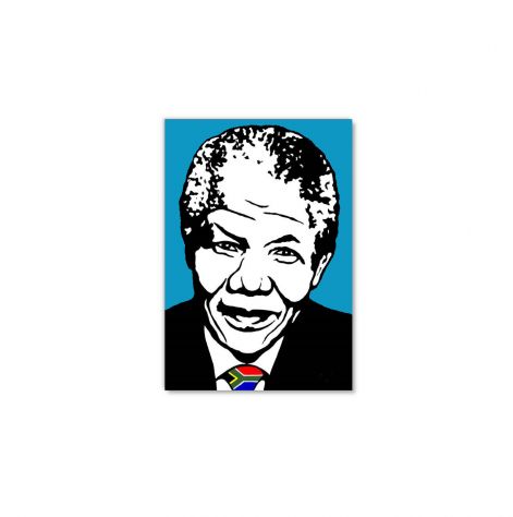 Quadro Mandela dipinto a mano pop art - Foto 2