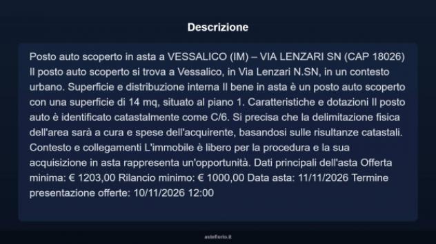Immobile in asta di 14 m² in vendita a Vessalico - Foto 4
