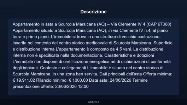 Immobile in asta di 68 m² in vendita a Scurcola Marsicana - Foto 3