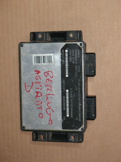9646260380 ECU CENTRALINA MOTORE CITROEN BERLINGO DWLC12 9641390180 R04080027D - Foto 3