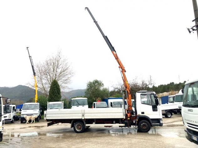 camion iveco eurocargo 75e15 cassone fisso e gru - Foto 8